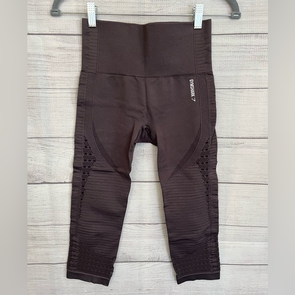 Gymshark | Women's Cropped Leggings Charcoal - Picture 2 of 8